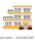 simple apartment icon 124182245