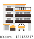 simple apartment icon 124182247