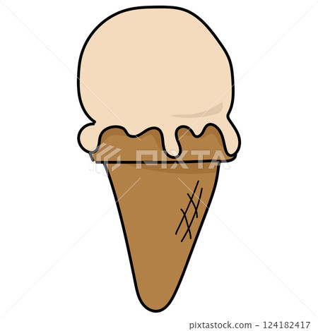 甜筒香草冰淇淋 124182417