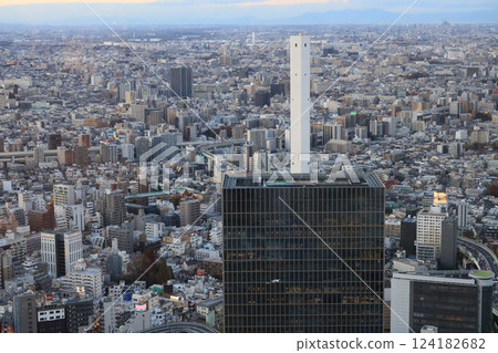 Expansive Urban Cityscape With Modern Architecture, Tokyo Dec 6 2024 Expansive Urban Cityscape With Modern Architecture, Tokyo Dec 6 2024 124182682