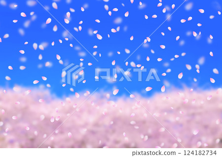 櫻花插畫 124182734