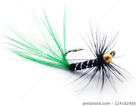 Fishing fly with hook Fishing fly with hook 124182988