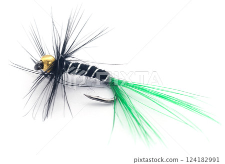Fishing fly with hook Fishing fly with hook 124182991