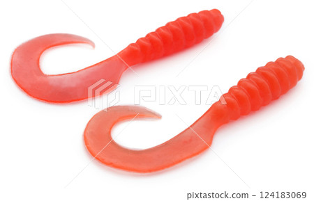 Silicon jig worm as artificial bait Silicon jig worm as artificial bait 124183069