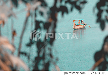 Beautiful Kaptai Lake in Bangladesh 124183106