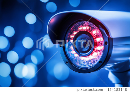 Image of a smart security camera Image of a smart security camera 124183148