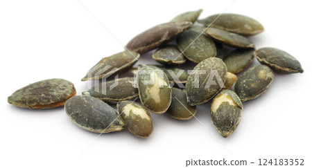 Pumpkin seeds roasted 124183352