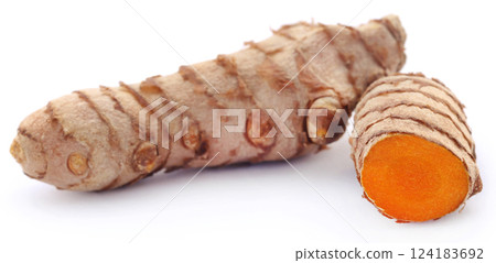 Raw turmeric Raw turmeric 124183692