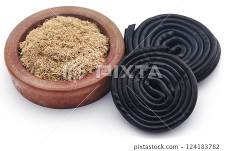 Liquorice and candy 124183782