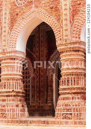 Kantajew Temple of 18 Century in Bangladesh 124184210