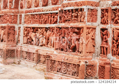 Kantajew Temple of 18 Century in Bangladesh Kantajew Temple of 18 Century in Bangladesh 124184214