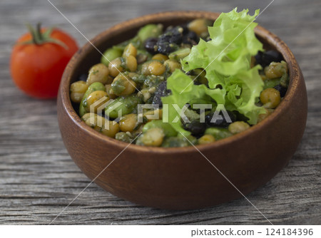 Cooked bean mix 124184396