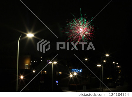 Fireworks in Brondby Fireworks in Brondby 124184534