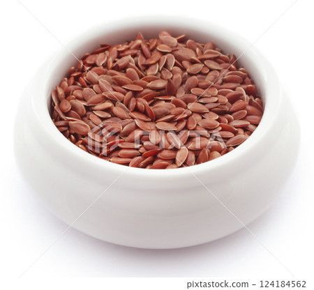 Flax seeds 124184562
