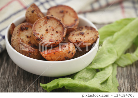 Roasted potatoes 124184703