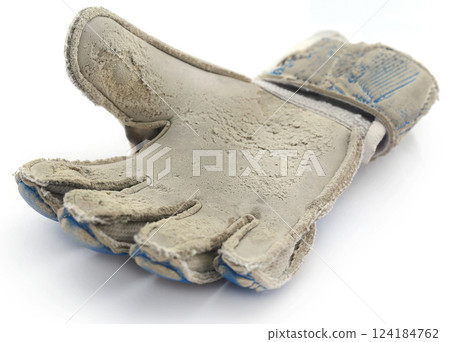 Old football gloves 124184762