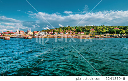 Picturesque Gudhjem in Bornholm, Denmark Picturesque Gudhjem in Bornholm, Denmark 124185046