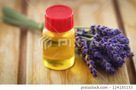 Lavender oil with flower Lavender oil with flower 124185133