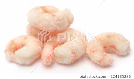 Frozen shrimp 124185226