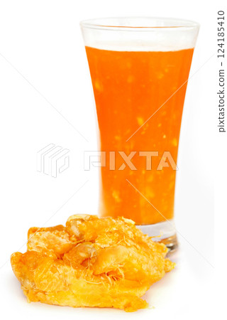 Medicinal Bael fruit with juice 124185410