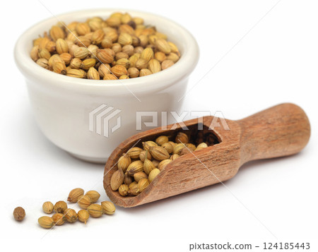Whole coriander 124185443