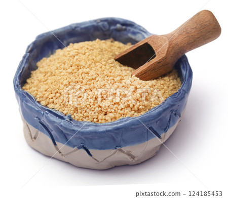 Uncooked couscous Uncooked couscous 124185453