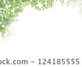 Fresh leaves, bushes, background 124185555