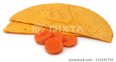 Tortilla made of carrot 124185750