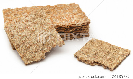 Crispbread with sesame Crispbread with sesame 124185782