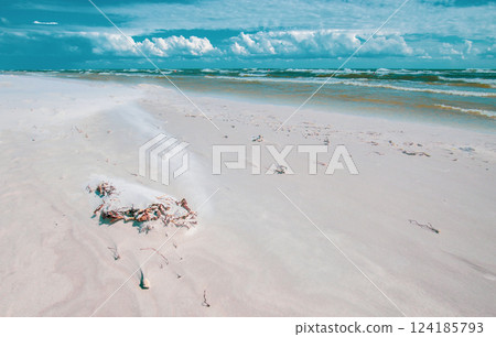Dueodde beach in Bornholm, Denmark 124185793