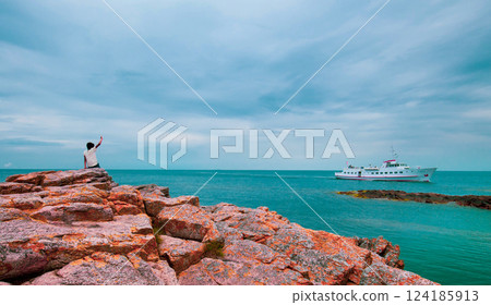 Picturesque small town Gudhjem in Bornholm, Denmark Picturesque small town Gudhjem in Bornholm, Denmark 124185913