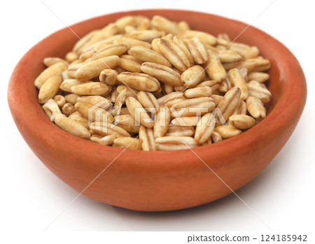 Whole oats in a bowl Whole oats in a bowl 124185942