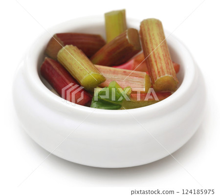 Fresh rhubarb Fresh rhubarb 124185975