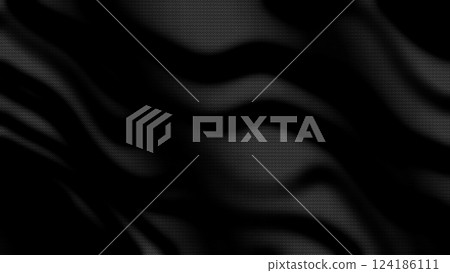 Wavy Abstract Zebra Pattern in Black and Grey with Futuristic 2000s Style 124186111