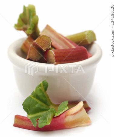 Fresh rhubarb 124186126