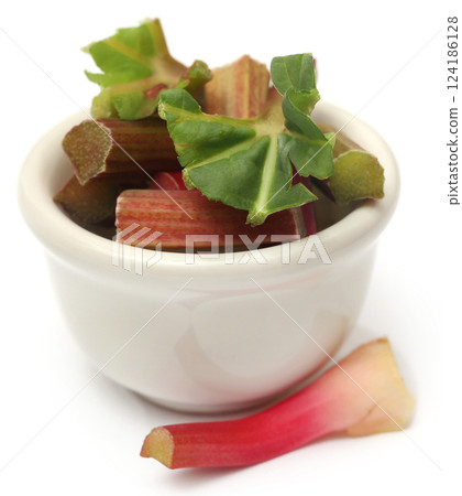 Fresh rhubarb Fresh rhubarb 124186128