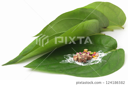 Betel leaf and its spices Betel leaf and its spices 124186382