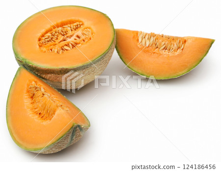 Cantaloupe or rockmelon Cantaloupe or rockmelon 124186456