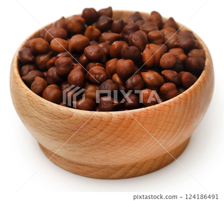 Boiled chickpea in a bowl 124186491