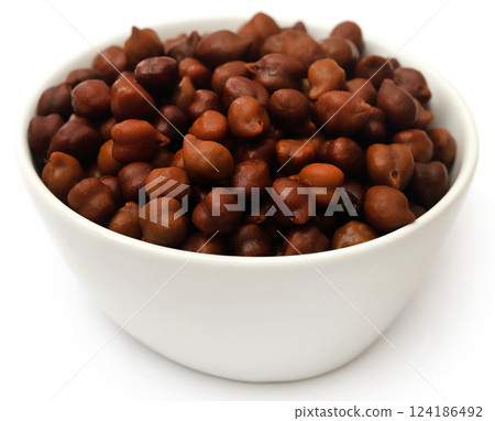 Boiled chickpea in a bowl 124186492