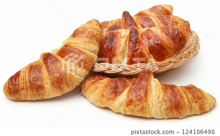 Closeup of tasty croissant 124186498