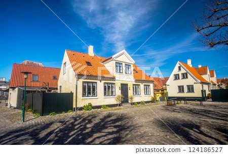 Colorful old building in Dragor of Denmark 124186527