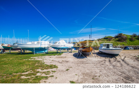 Dockyard in front of Dragor fort of Denmark 124186622