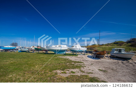 Dockyard in front of Dragor fort of Denmark 124186632
