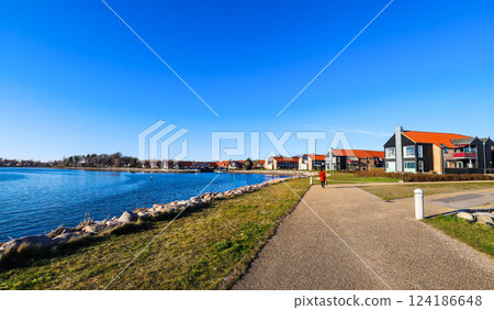 Frederikssund and Roskilde fjord in Denmark 124186648