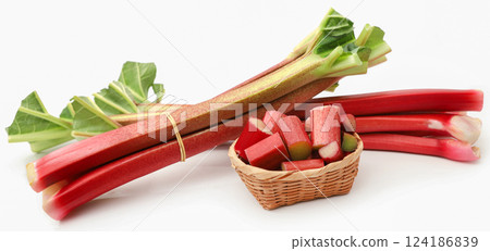 Fresh rhubarb Fresh rhubarb 124186839