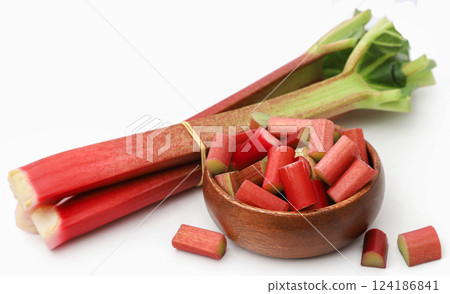 Fresh rhubarb Fresh rhubarb 124186841