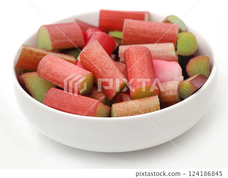 Fresh rhubarb 124186845
