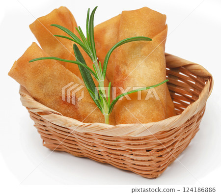 Vegetables rolls with rosemary Vegetables rolls with rosemary 124186886