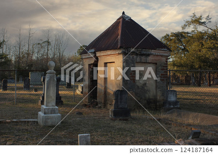 Broken Crypt in Old North Church Cemetery Nacogdoches TX 124187164